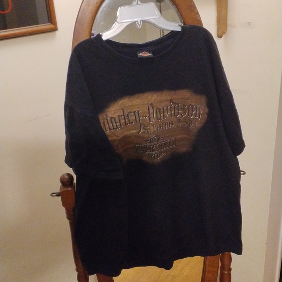 Harley Davidson St Thomas black tshirt xl - Picture 1 of 3